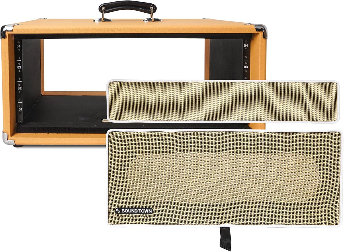 Vintage 4U Amp Rack Case, 12.5 Depth, Orange Z170331