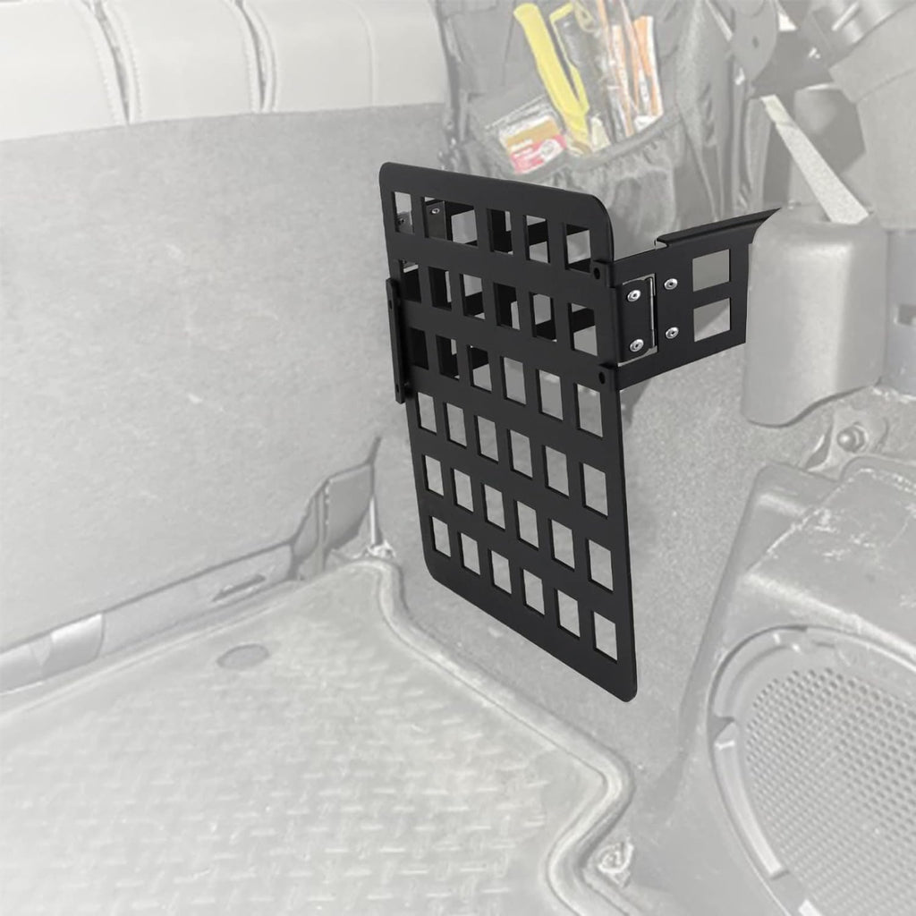 Rear Cargo Storage Rack Shelf Metal Trunk Organizer for Jeep Wrangler JK Unlimited 4-Door 2007-2018 Right Side U2099