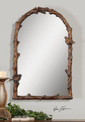 Arched Top Mirror with Metal Frame 22 inches W X 33.75 inches H O7246