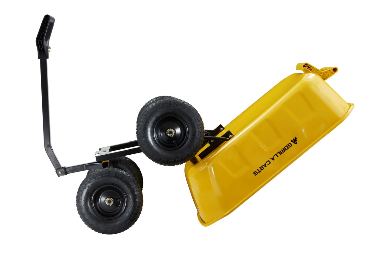 8 Cu. Ft. Steel Dump Cart, 1200 lbs. Capacity V556