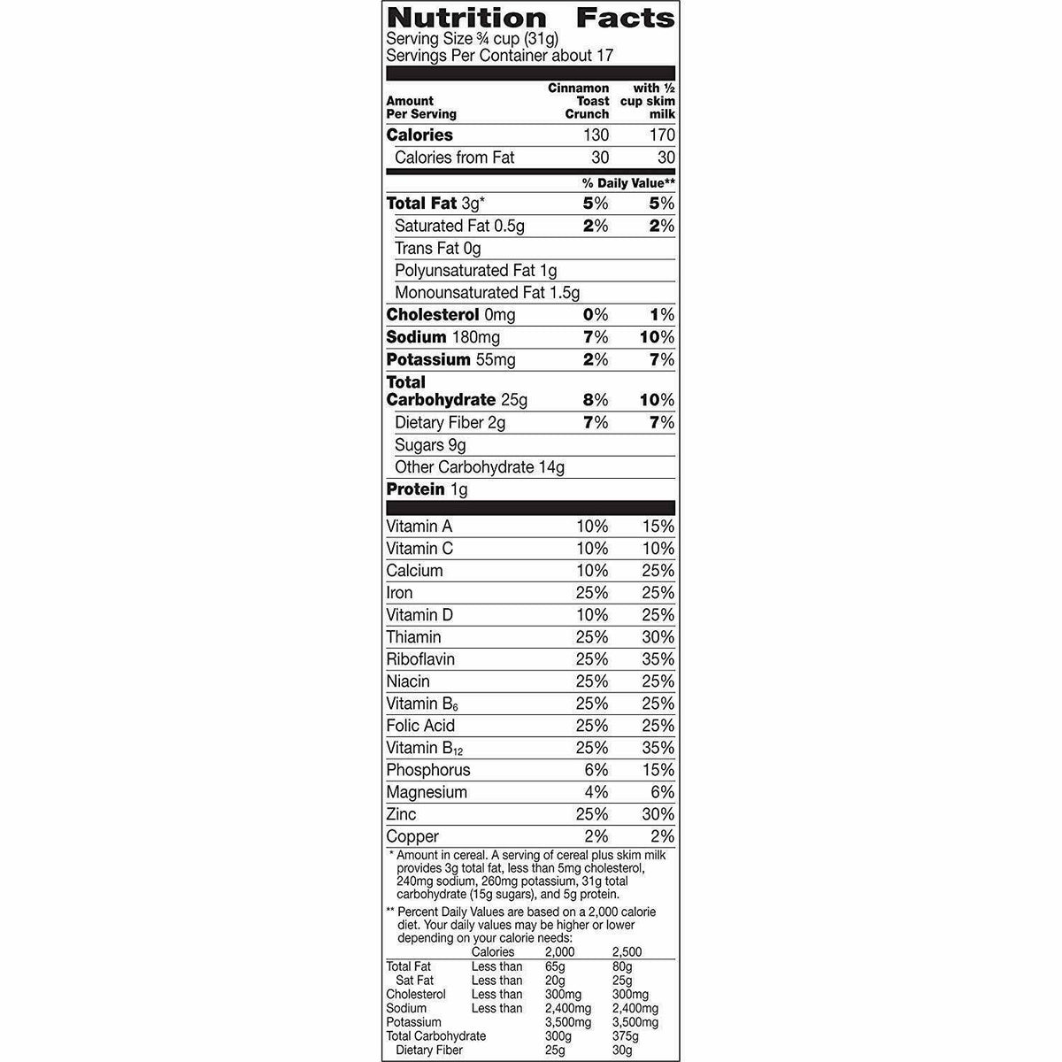 Cinnamon Toast Crunch Cereal, 2 Boxes - 38.6 oz K993363