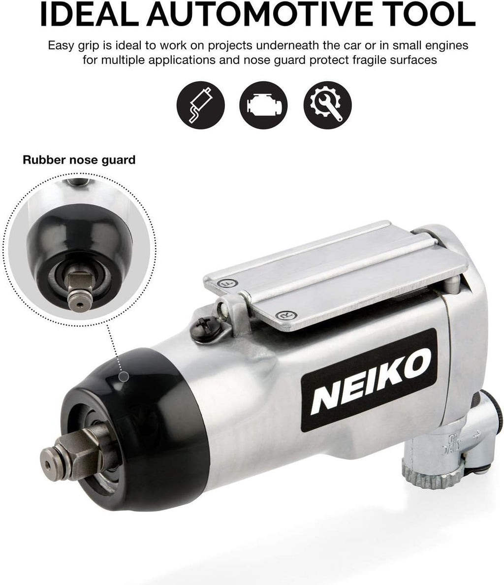 3/8" Drive Butterfly Impact Wrench, 75 Foot/Pound Torque, 10,000 RPM, Pneumatic Tool, Pack of 2 H272992