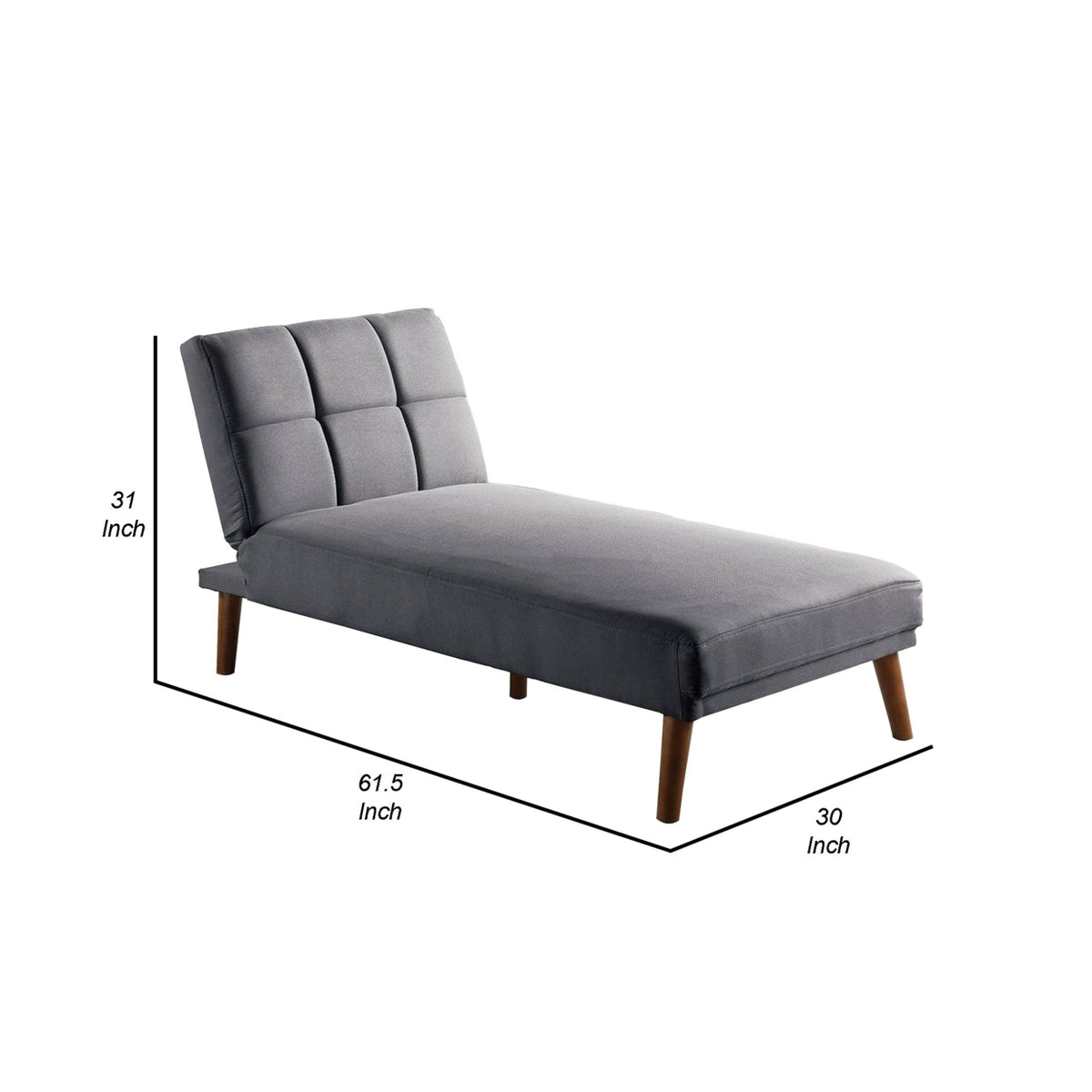 Gray Adjustable Chaise Lounge E10606