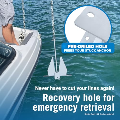 Heavy Boat Anchor Kit Fluke Anchor with Anchor Chain and Boat Anchor Rope Set T6747