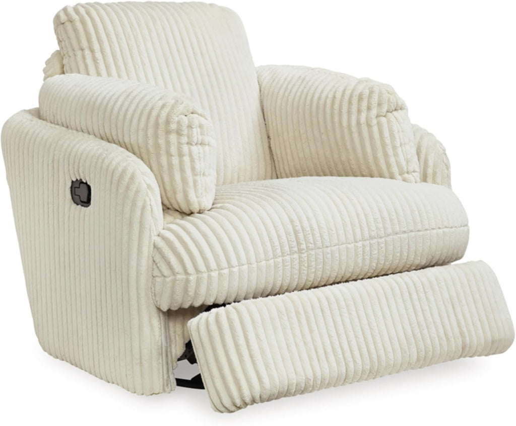 White Swivel Glider Recliner G77533