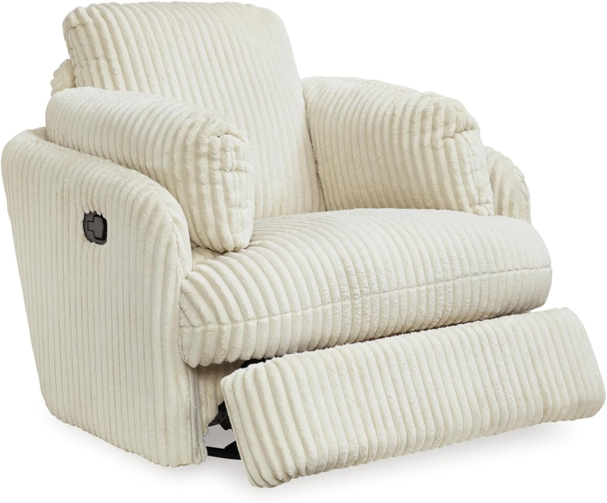 White Swivel Glider Recliner G77533