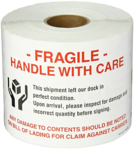 Fragile - Handle with Care Pallet Protection Label R19120