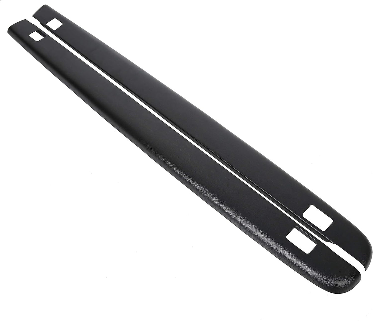 Black Smooth Finish Truck Bed Rail Caps Set of 2 Q6339