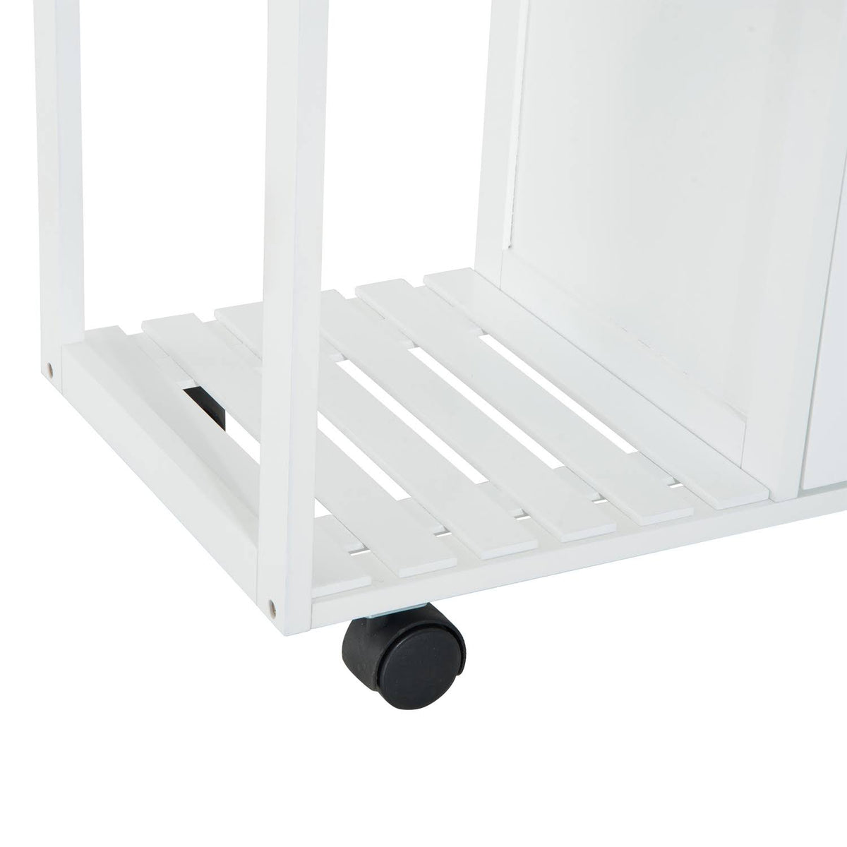 Rolling Kitchen Trolley Serving Cart with Drawers and Cabinet A205547