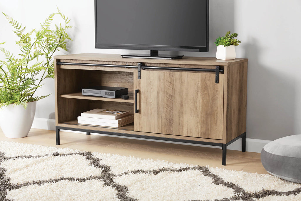 Rustic Weathered Oak Finish TV Stand X59145