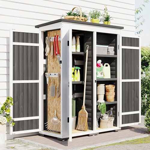 65 inch Fir Wood Garden Potting Bench Table with Storage Shelf, Drawer and Cabinet I79593
