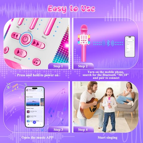 Wireless Bluetooth Microphone with Speaker C4138