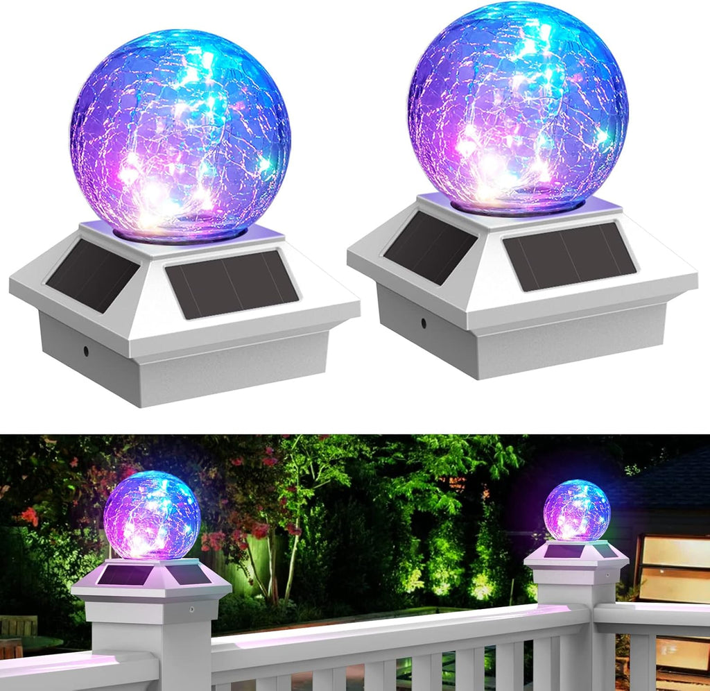 Solar Waterproof Post Cap Light for 4x4 Wood, 4 Pack R82203