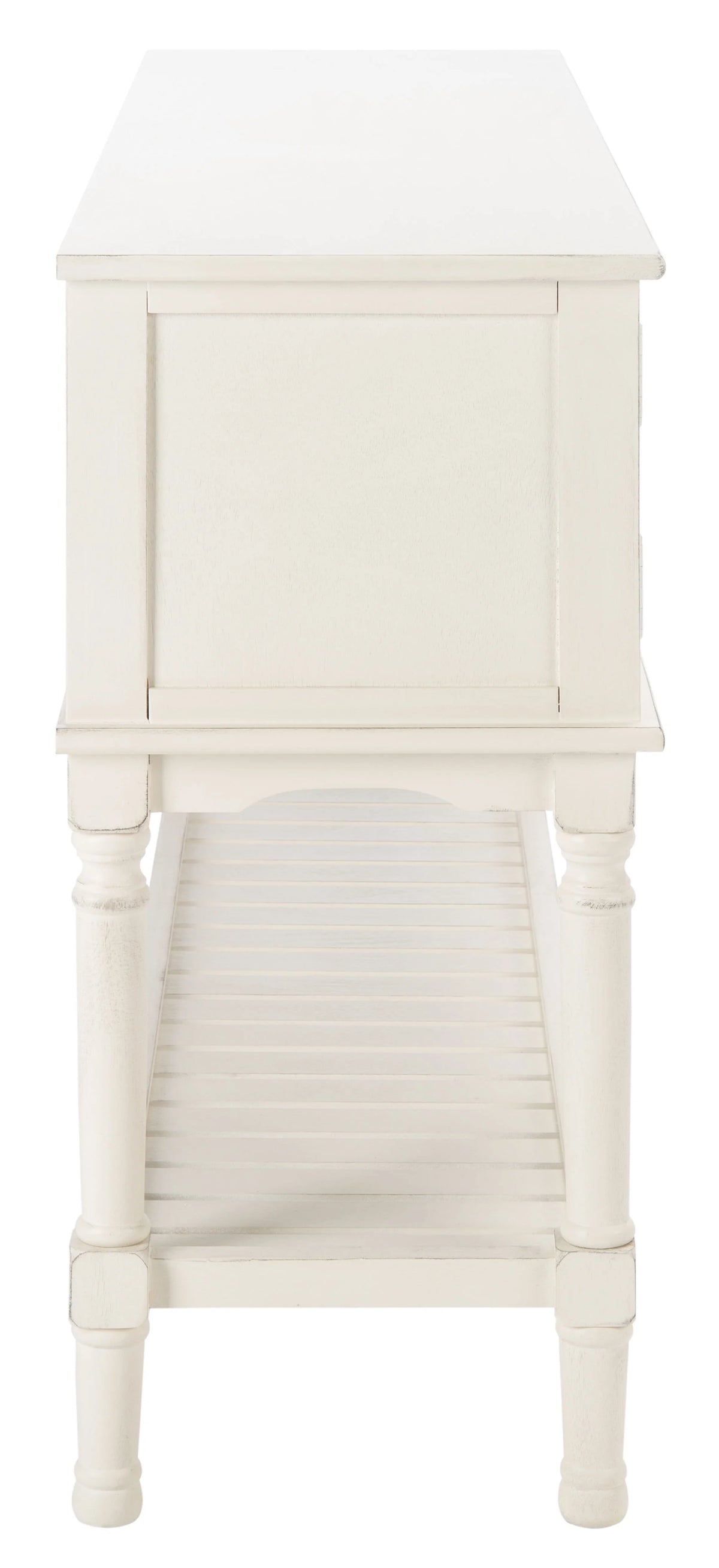 White Wood Console Table with Drawer P73300