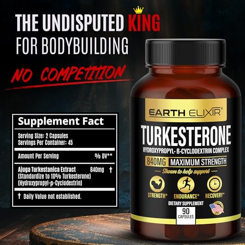 90 Capsules Turkesterone Supplement L299