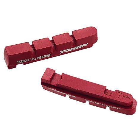 Red Carbon Brake Pads Y858