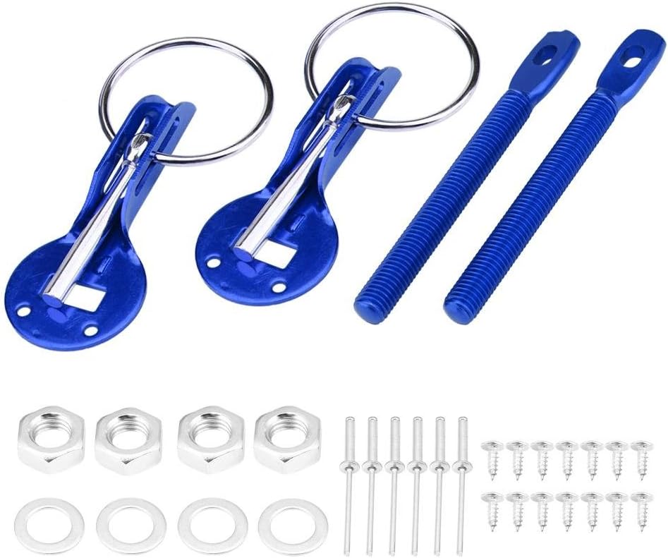 Blue Stainless Steel Hood Pin Lock Latch Kit K725