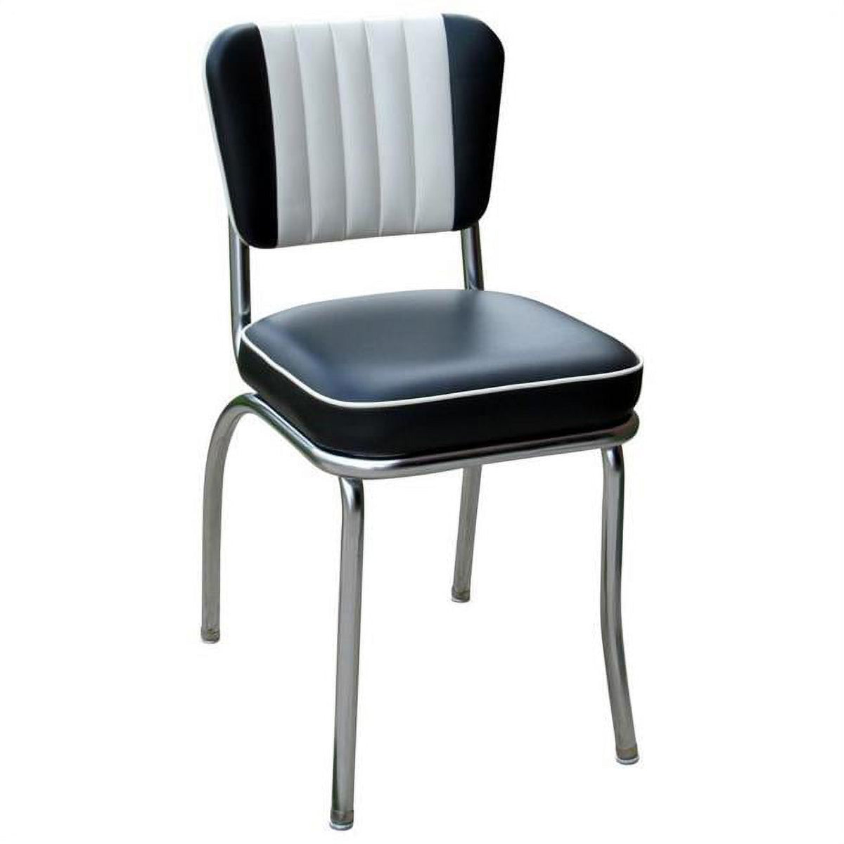 Dual Tone Channel Back Diner Chair with Box Seat H188101