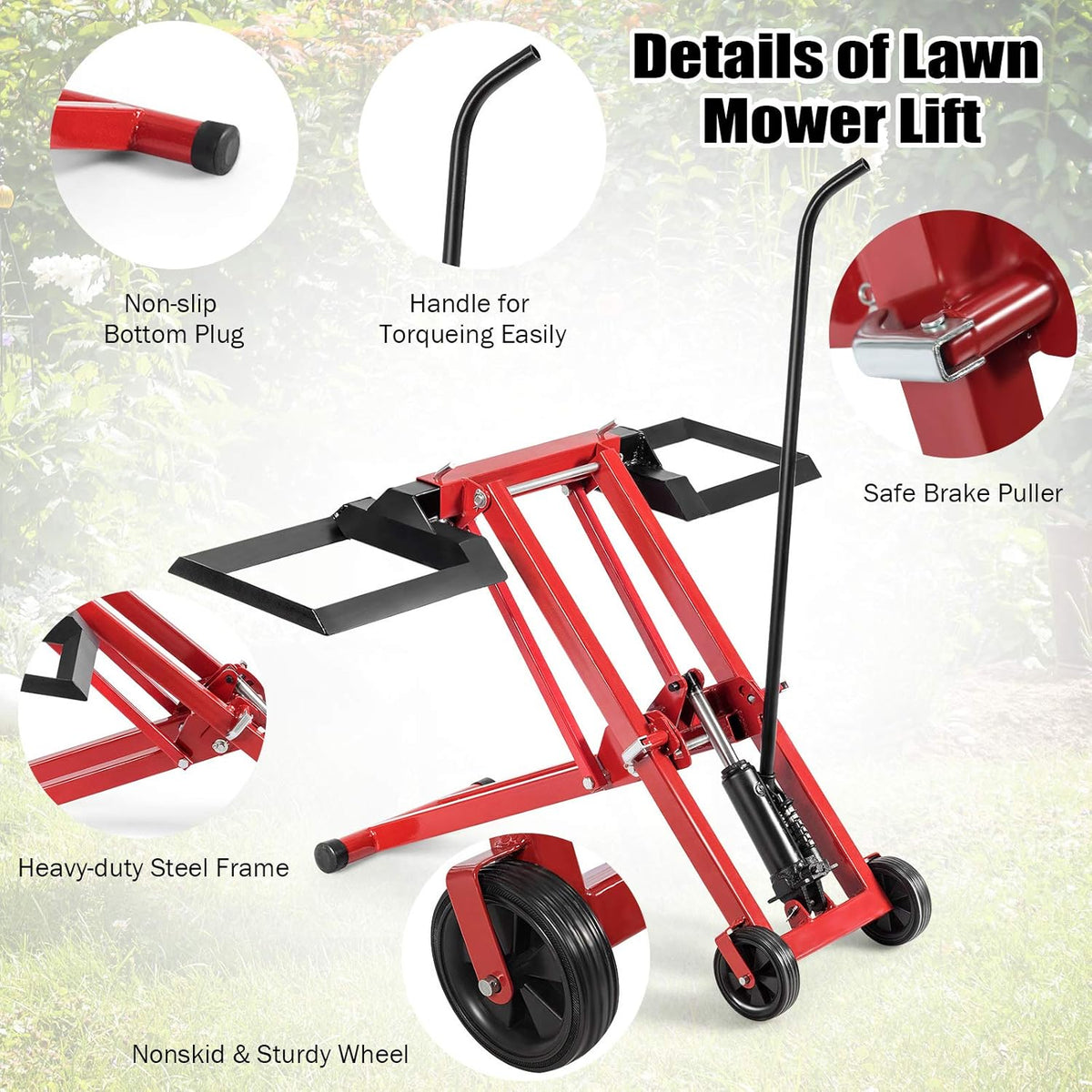 Hydraulic Lawn Mower Lift, 500-lb Capacity X4988