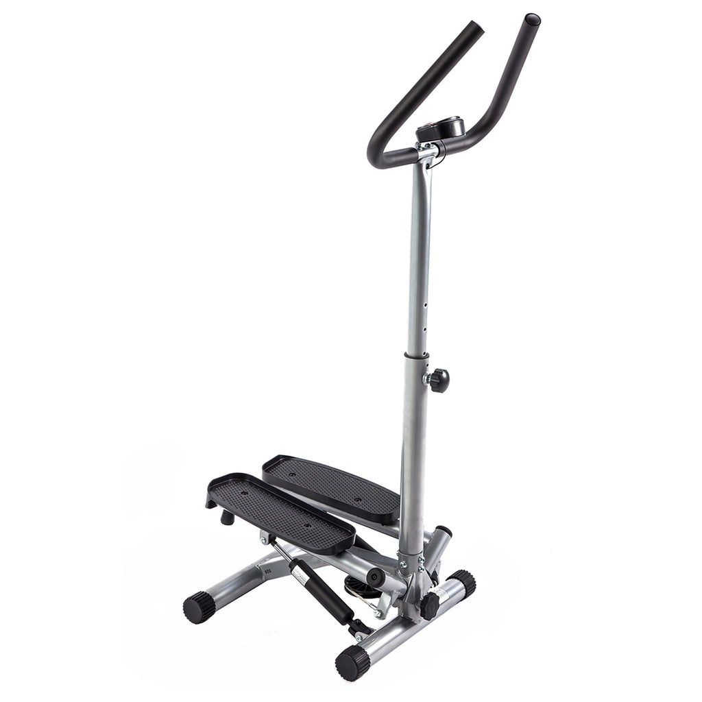 Stair Stepper Machine with Handlebar and LCD Monitor V752