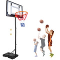 Basketball Hoop with 60''- 84'' Adjustable Height Portable with Stand & Backboard Wheels F606