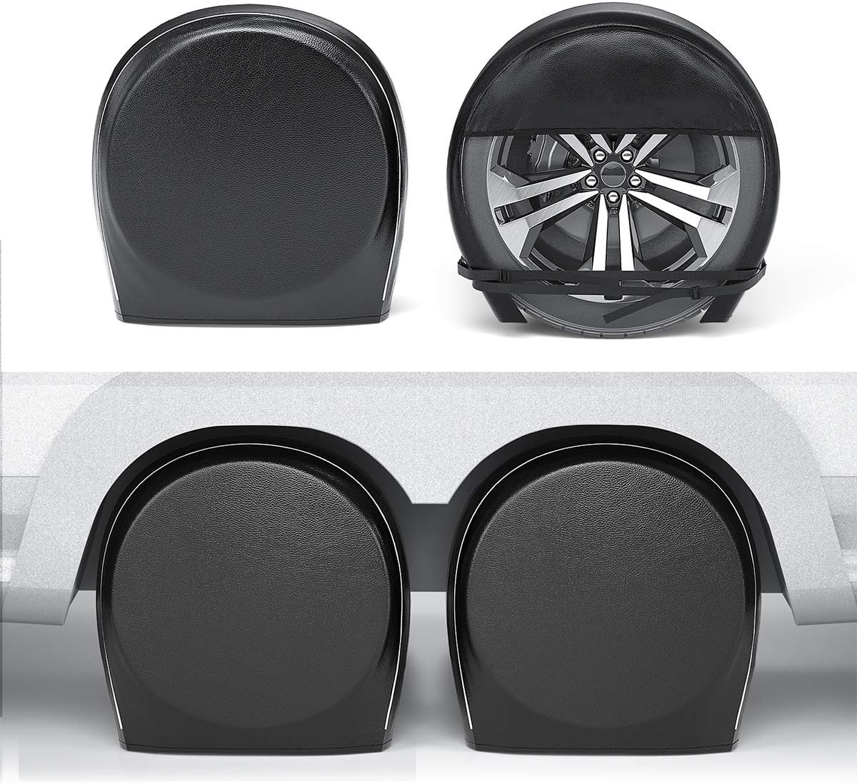 Set of 4 Heavy Duty Vinyl RV Tire Covers M932