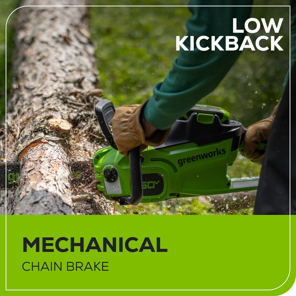 60V 14” 1.2kW Chainsaw with 2.5 Ah Battery & 3 Amp Charger D832618