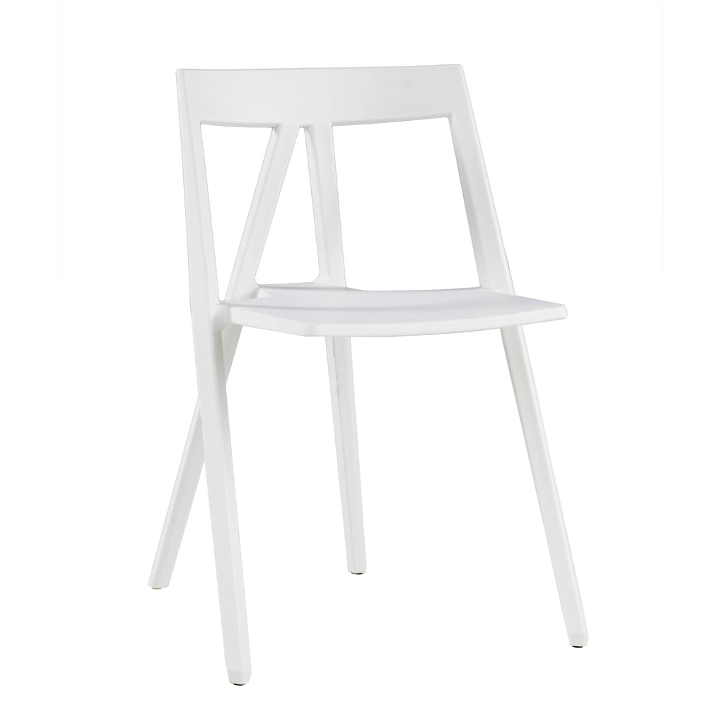 Black Polypropylene Stackable Dining Chair N594347