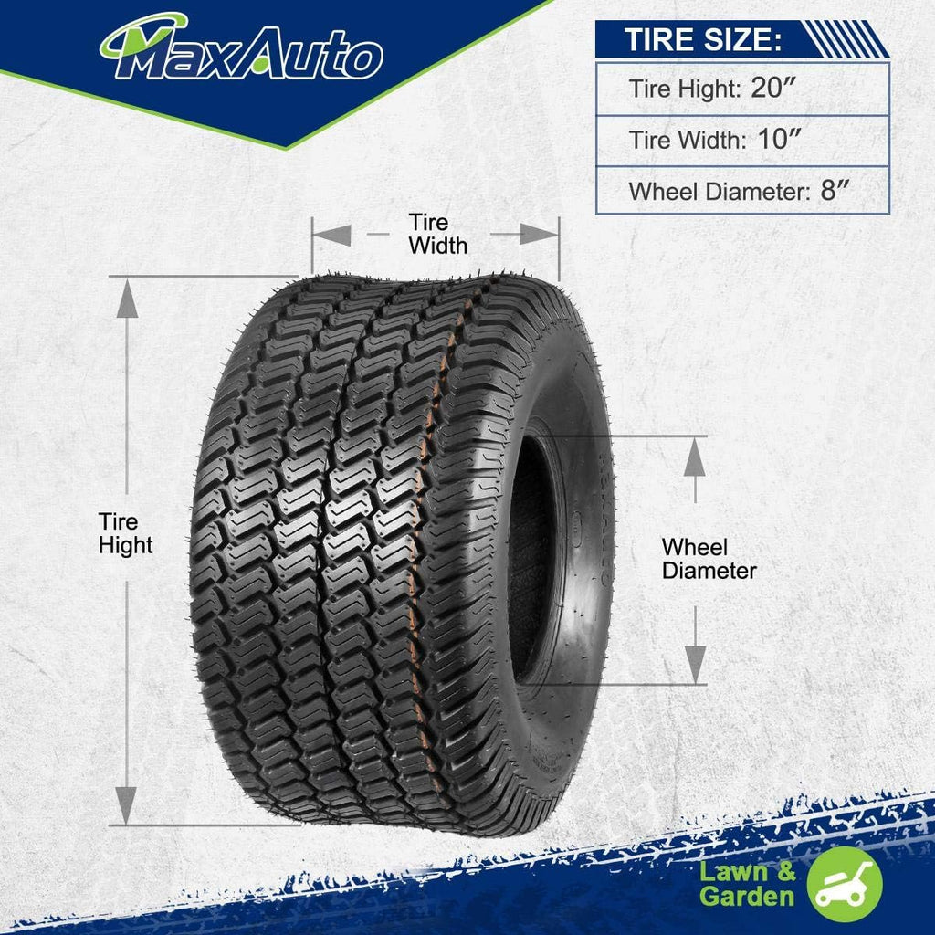 2 Pcs 20x10-8 Turf Tires Z363