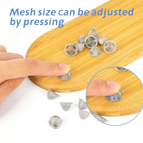 50 Pieces 3/4 Inch Stainless Steel Mesh Pipe Screens with Storage Box A239