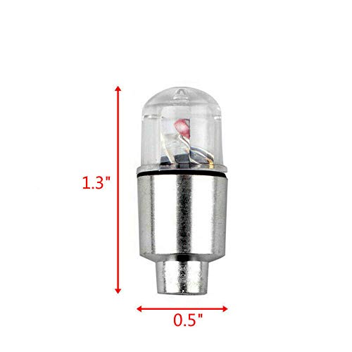 4Pcs Red LED Wheel Lights for Tyre Valve Stem N640136