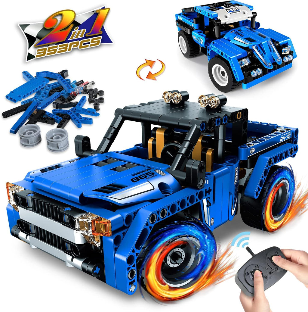 STEM Building Toys 2-in-1 Remote Control Car Building Kits S318