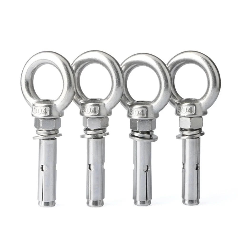 304 Stainless Steel Expansion Eye Bolt M8x70mm 2pcs H44860