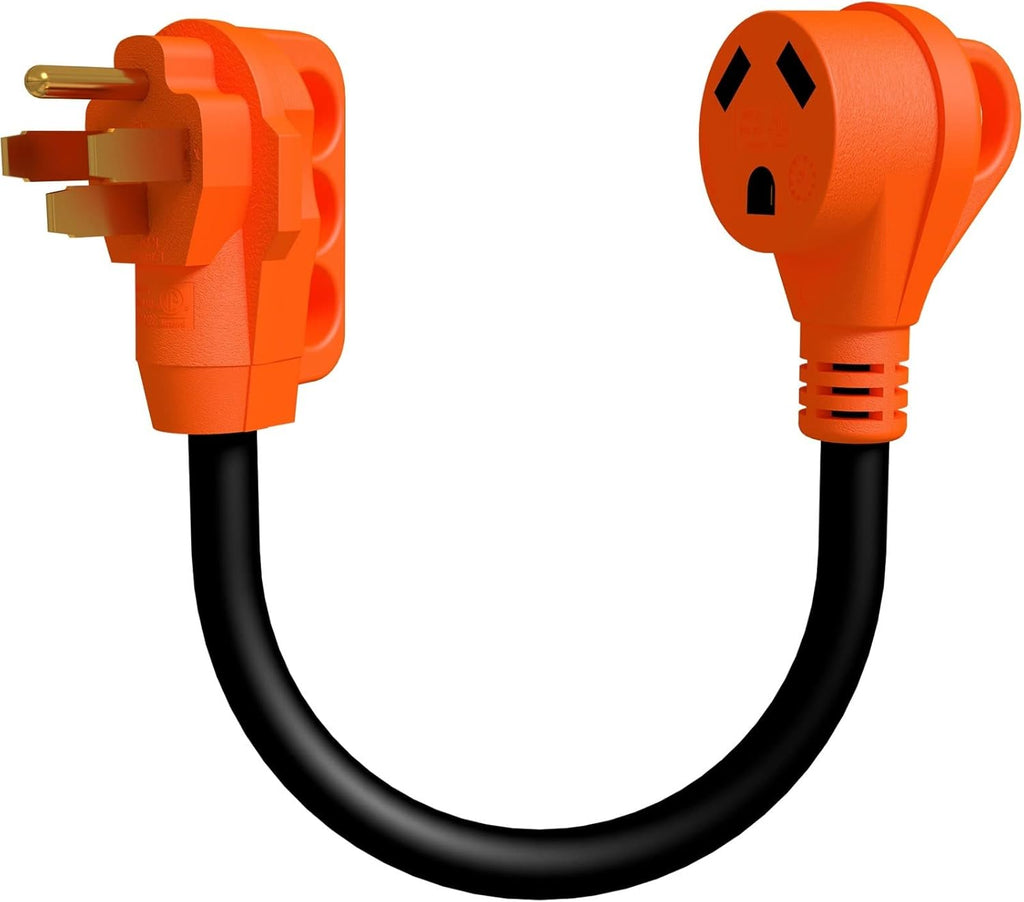 30 Amp to 50 Amp RV Adapter Cord 12 inch Twist Lock P5259