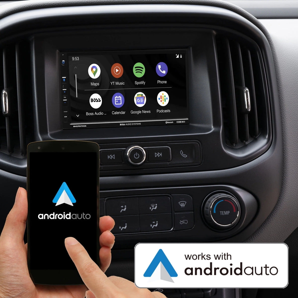 2 Din Apple CarPlay Android Auto Car Stereo System K78728