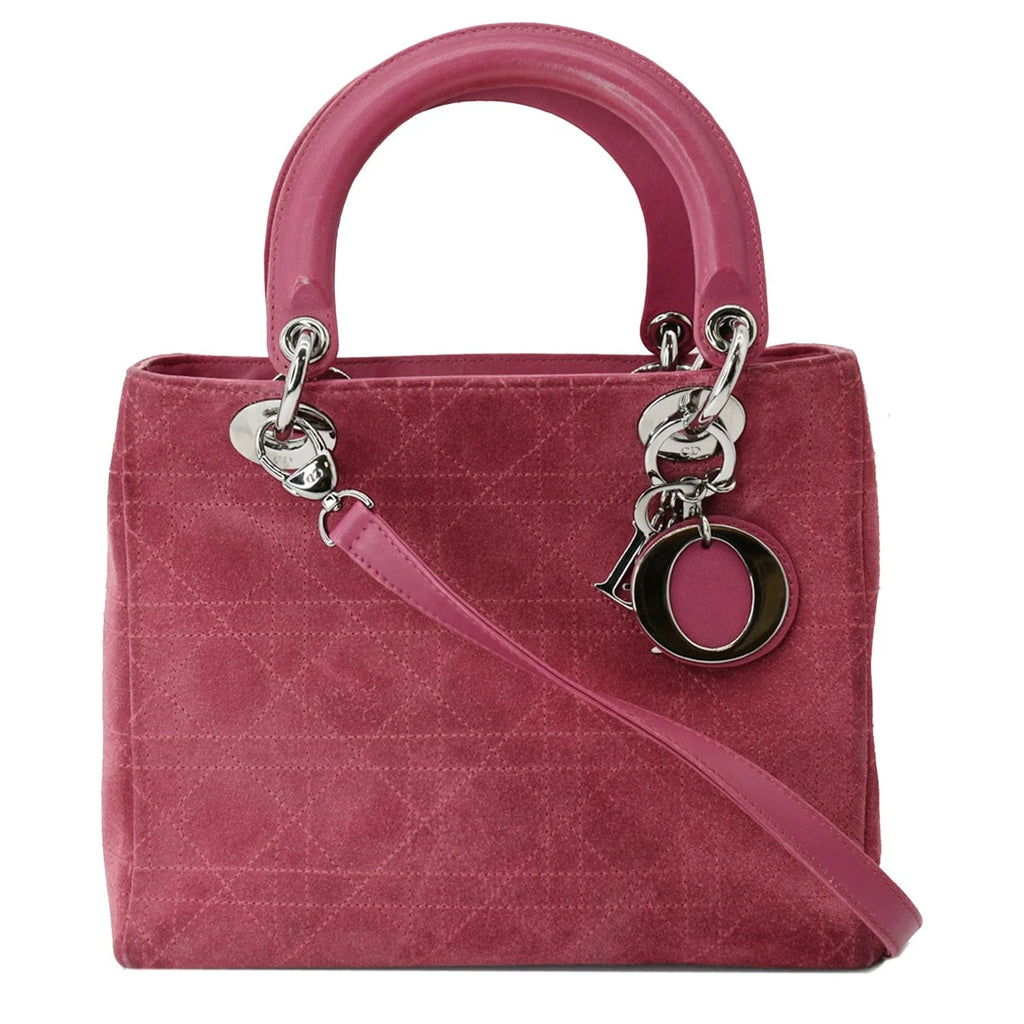 Pre-owned Pink Suede Tote Bag S900