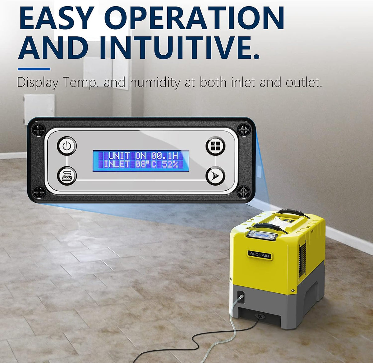 180 PPD Commercial Dehumidifier with Pump Drain Hose F504796