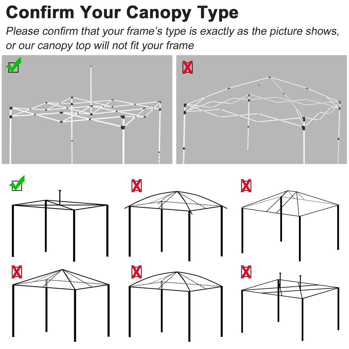 19x9.5 Ft Pop Up Canopy Top Replacement with 4 Set Sand Bags R10052