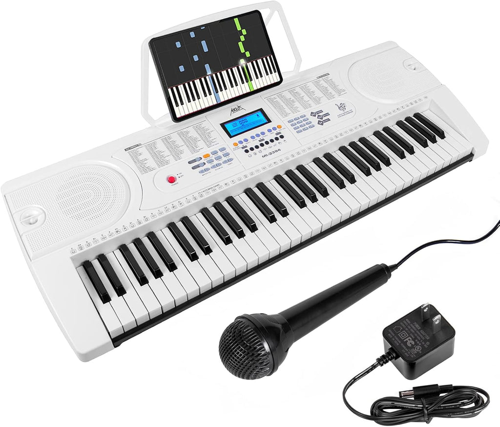 61-Key Portable Electronic Keyboard Piano with LCD Screen R647
