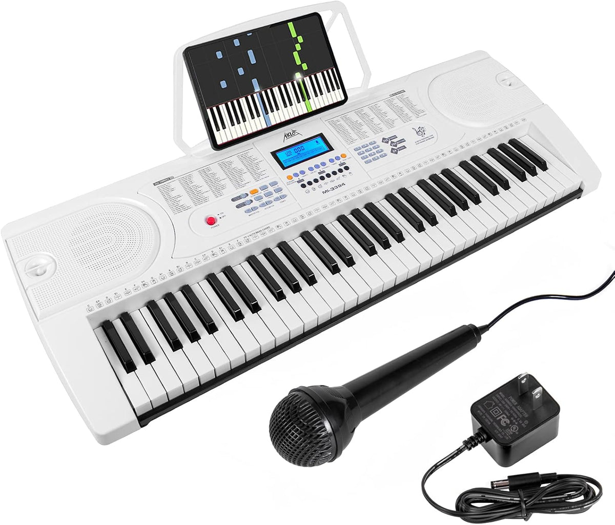 61-Key Portable Electronic Keyboard Piano with LCD Screen K83881