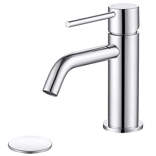 Brushed Gold Single Handle Vessel Sink Faucet N12005