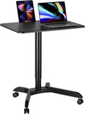 48 Ambidextrous Standing Desk Adjustable Height Rolling Desk with Brake Casters X506180