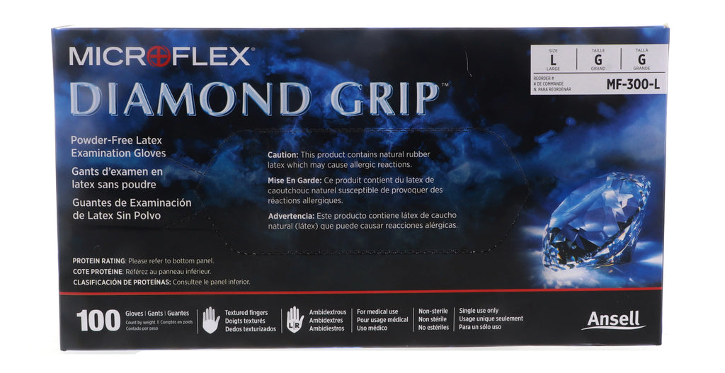 Latex Examination Glove Large White 100pcs 5 Pack P8849