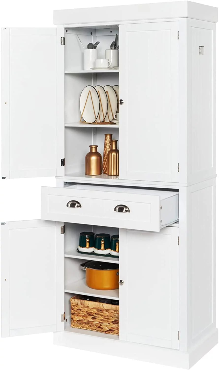 72-Inch Wood Kitchen Pantry Storage Cabinet with Drawer Z279