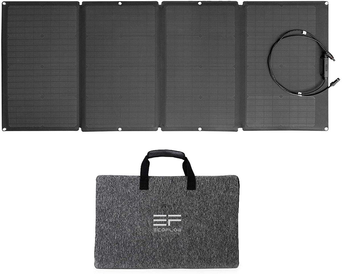 60W Portable Foldable Solar Panel with Adjustable Kickstand W448269