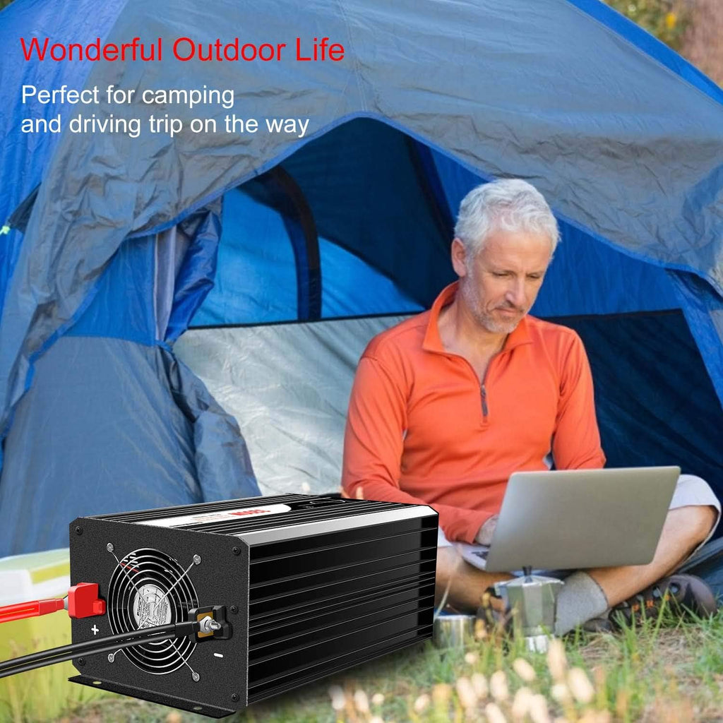 3000W 3200W Peak Power 6400W Pure Sine Wave Power Inverter DC 12V to 110V AC Converter 60HZ Solar Converter W204121