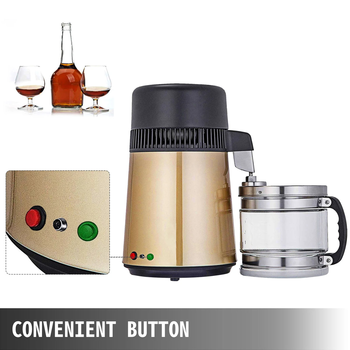 1.1 gal 4L Stainless Steel Water Distiller P9915
