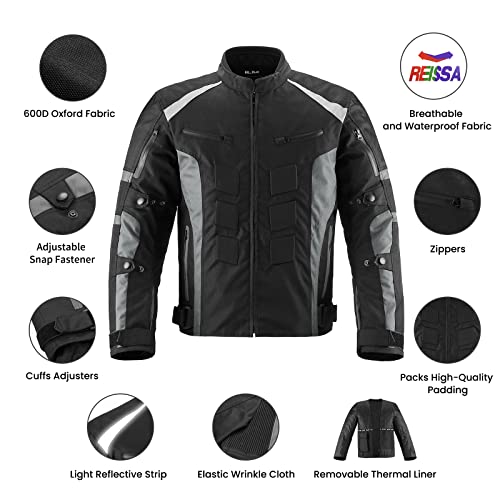 Motorcycle Jacket with CE Armor Water Resistant Textile G790