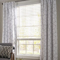 White 2-inch Cordless Faux Wood Horizontal Window Blinds E2380