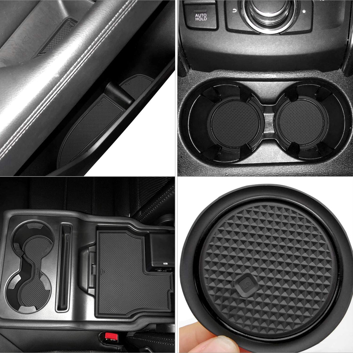 18 Pc Red Car Interior Cup Holder Liners L667
